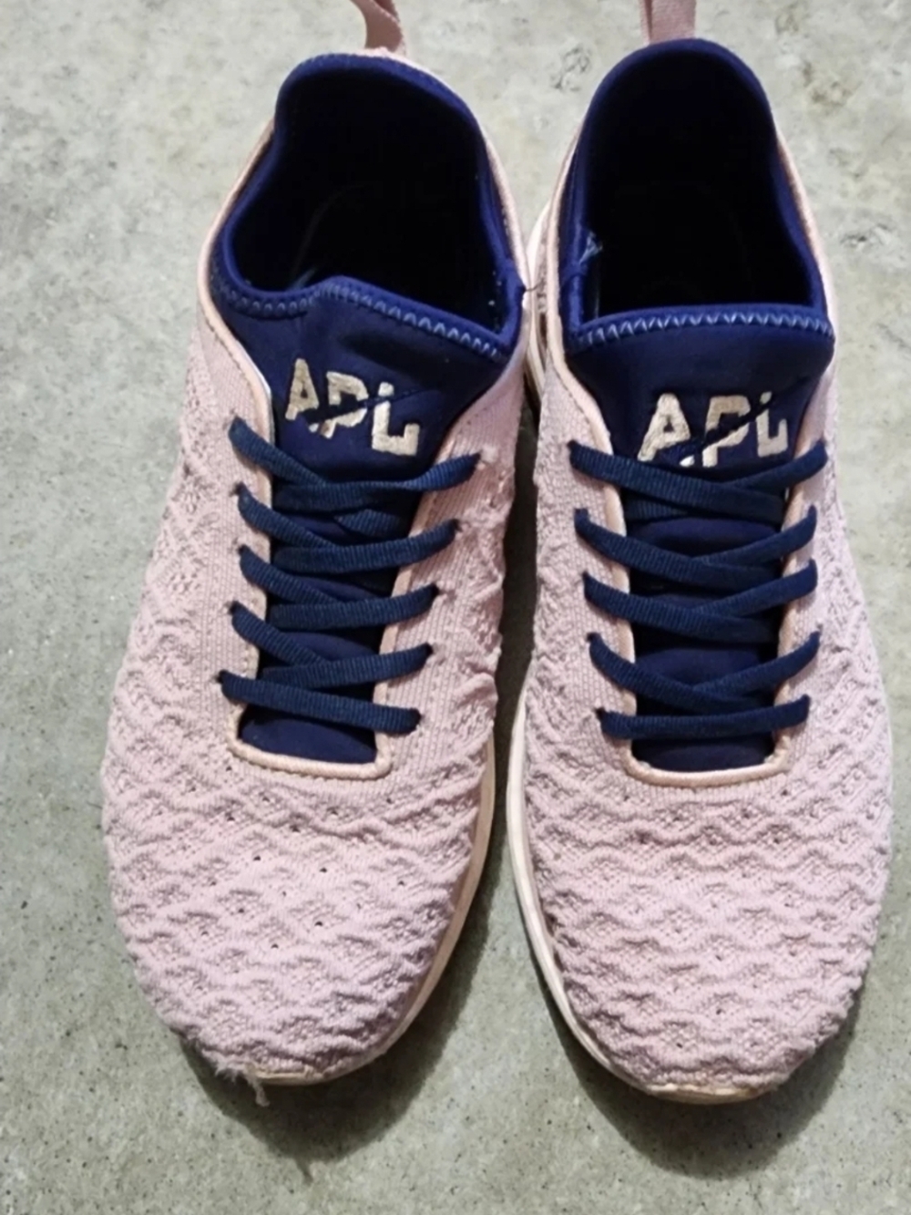 APL Women's Knit Sneaker in Pink and Navy